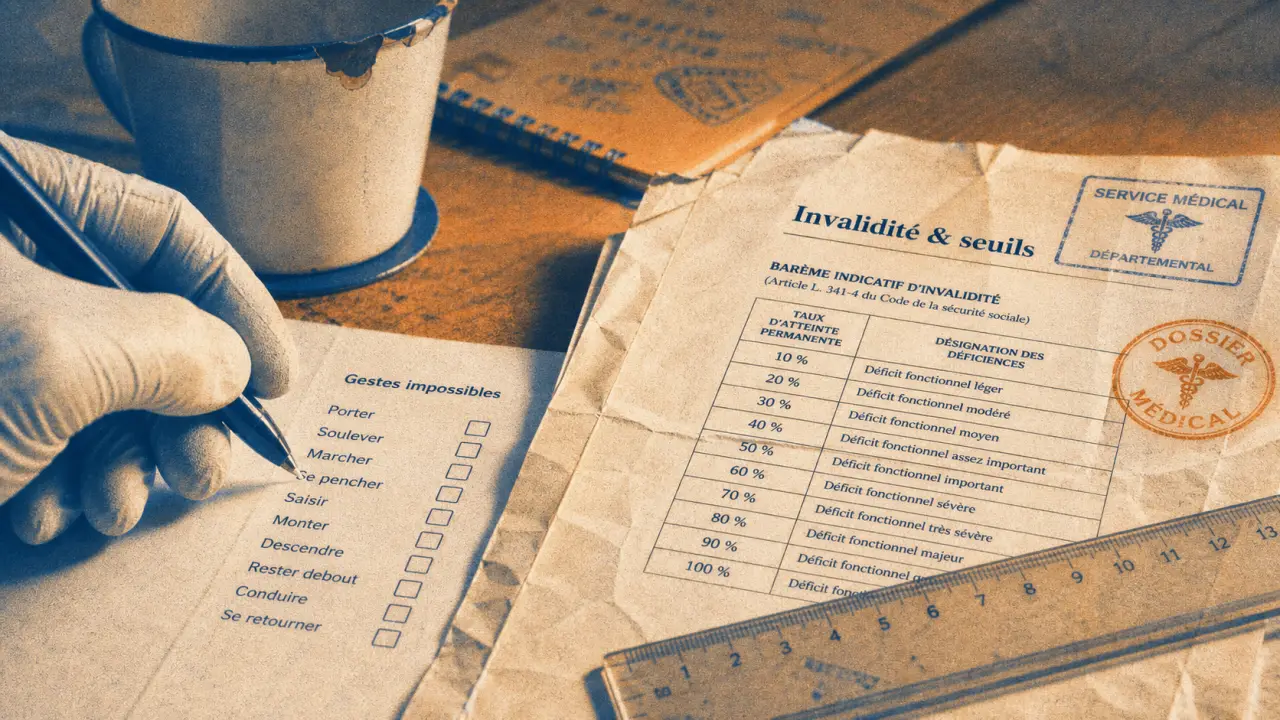 10 invalidité exemple : barème 33% 66%
