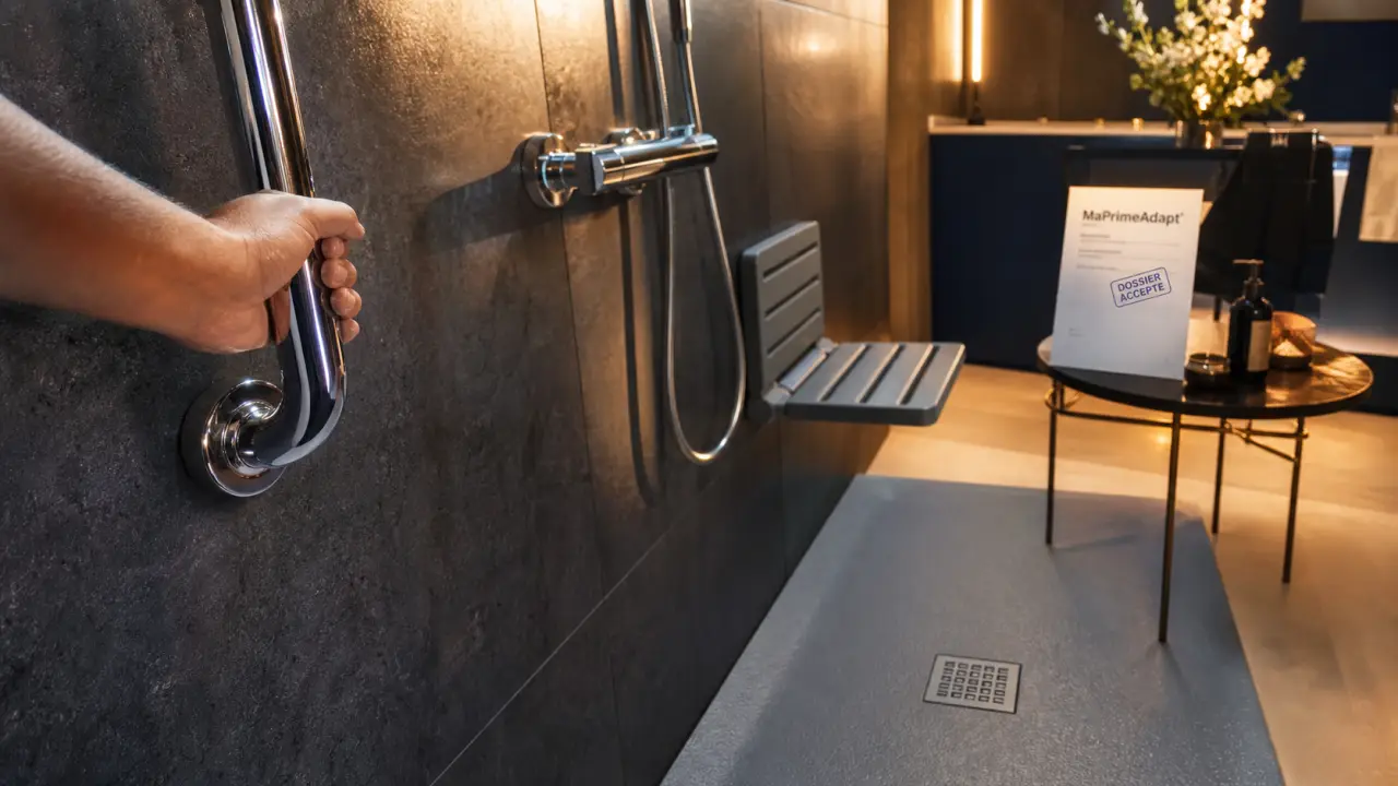 Aide gouvernementale pour douche senior avec MaPrimeAdapt’