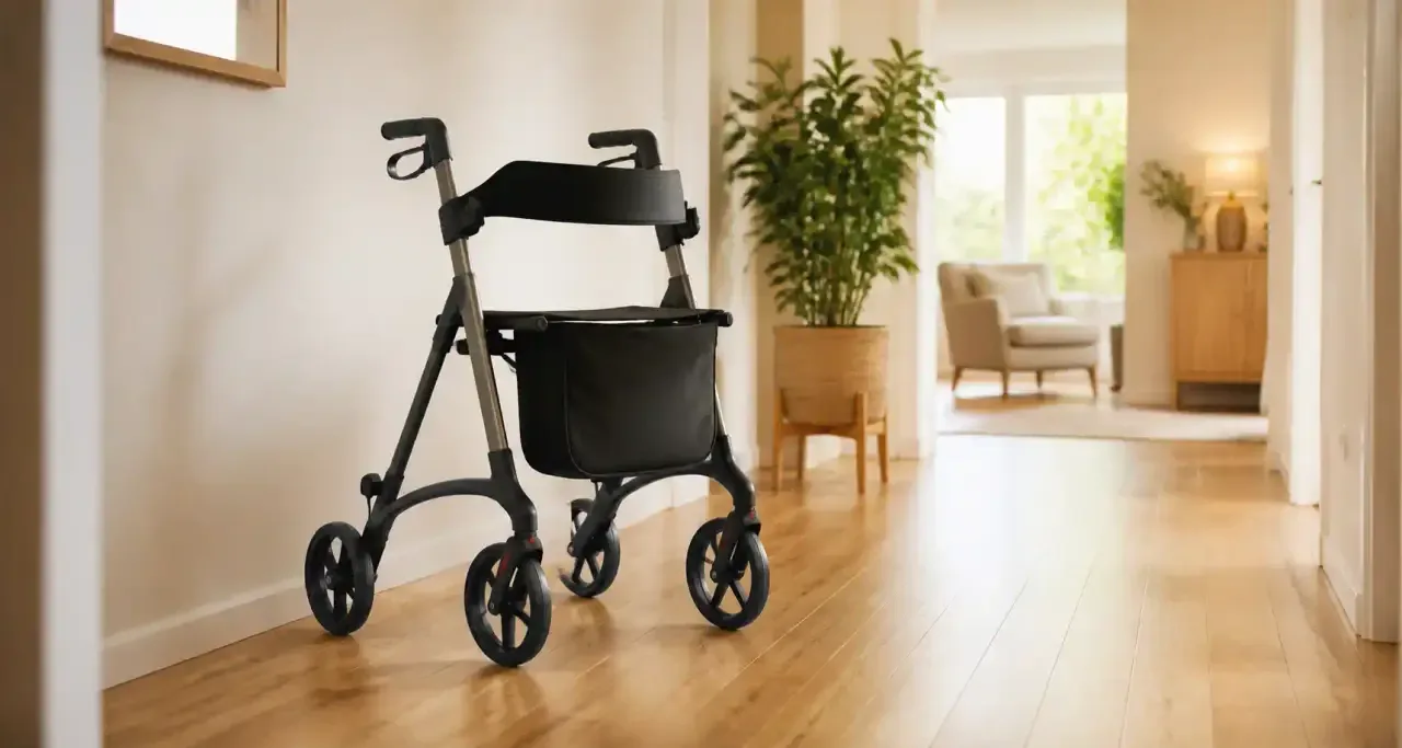 Déambulateur et équipement médical installés à domicile