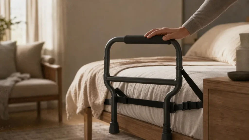 Barre d&rsquo;appui, potence ou lit médicalisé : quelle aide choisir pour se lever du lit ?
