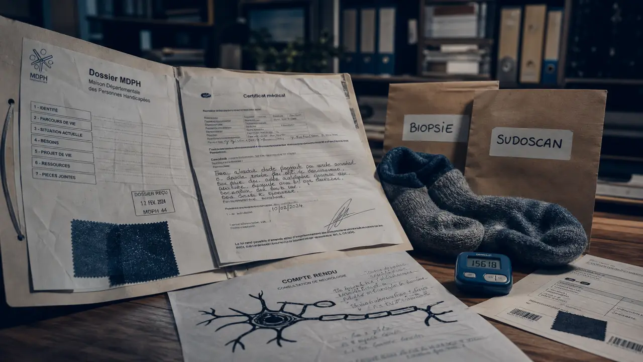 Neuropathie des petites fibres mdph : dossier MDPH et certificat médical pour handicap invisible