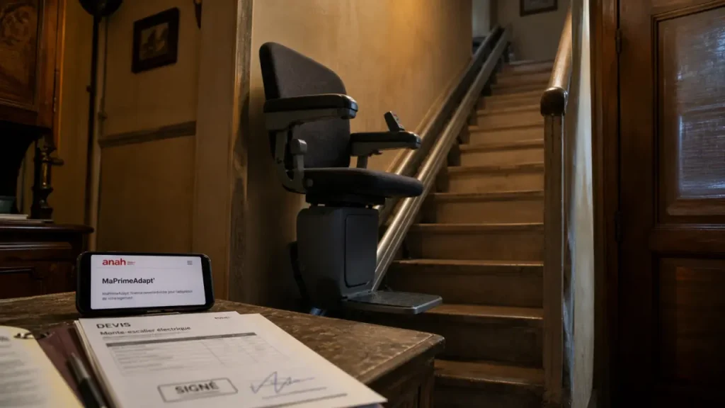 Qui peut financer un monte-escalier ? MaPrimeAdapt’, APA, PCH et aides fiscales