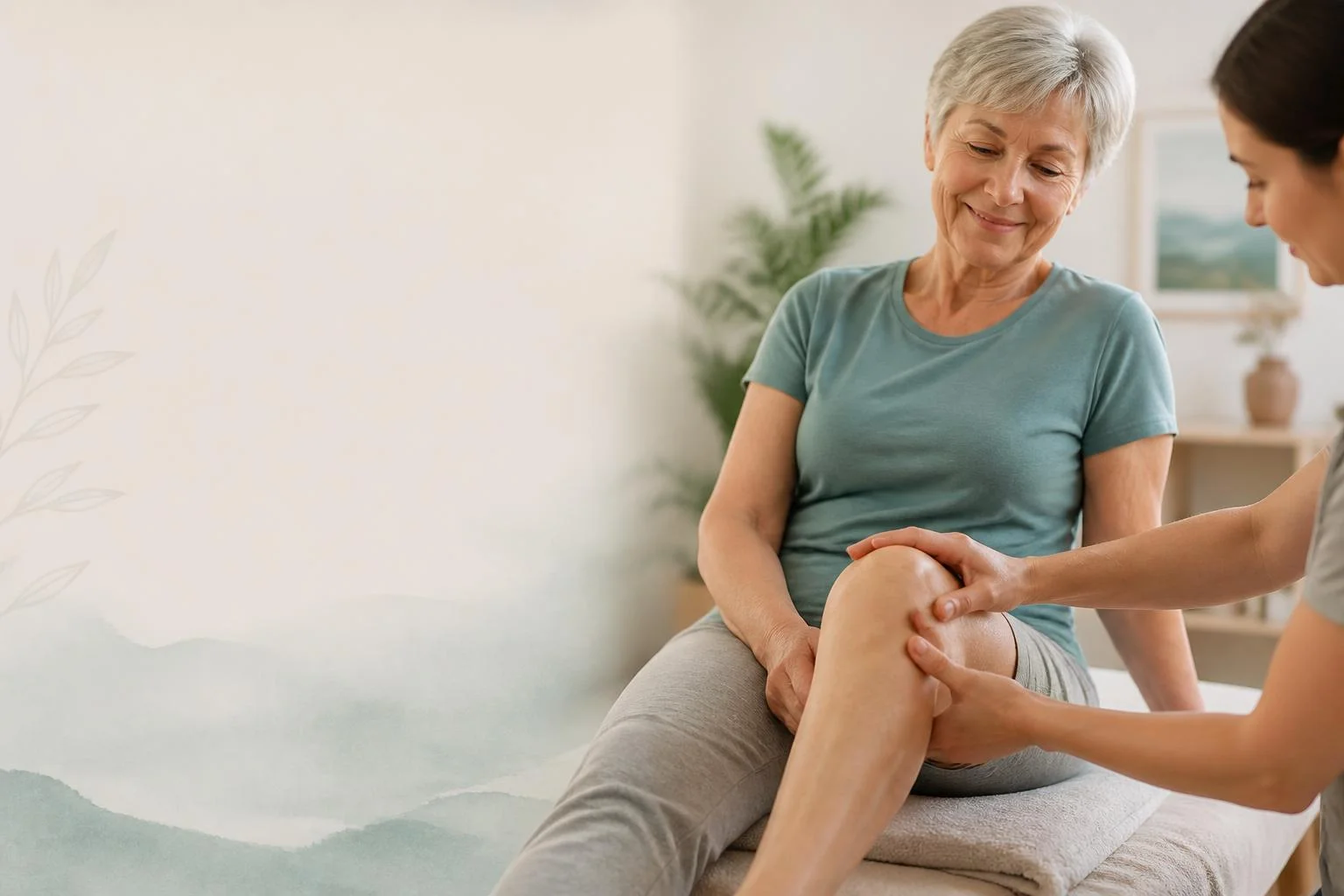 Douleurs articulaires après 50 ans : massage doux