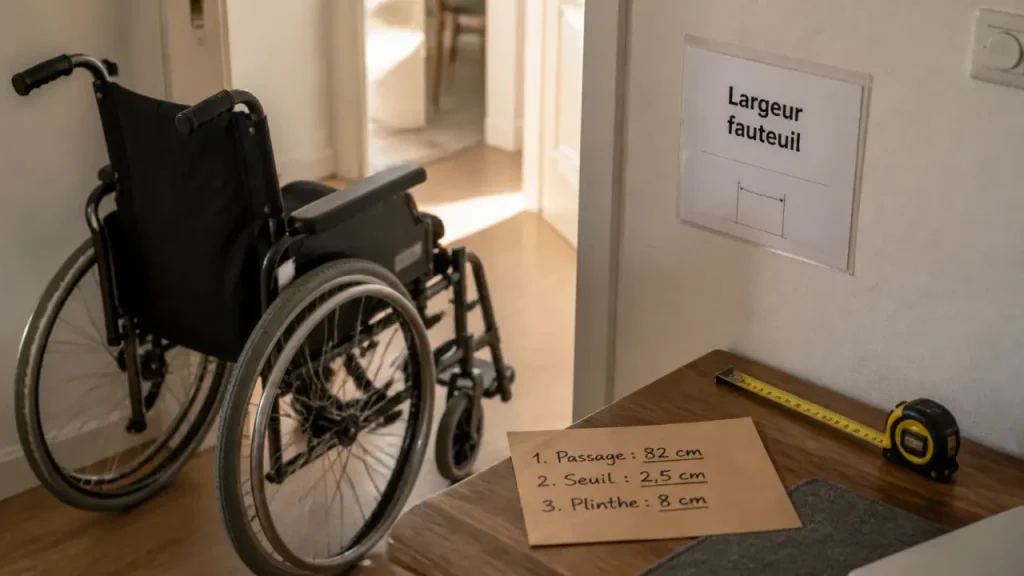 Largeur de fauteuil roulant : 5 mesures à vérifier avant d’acheter