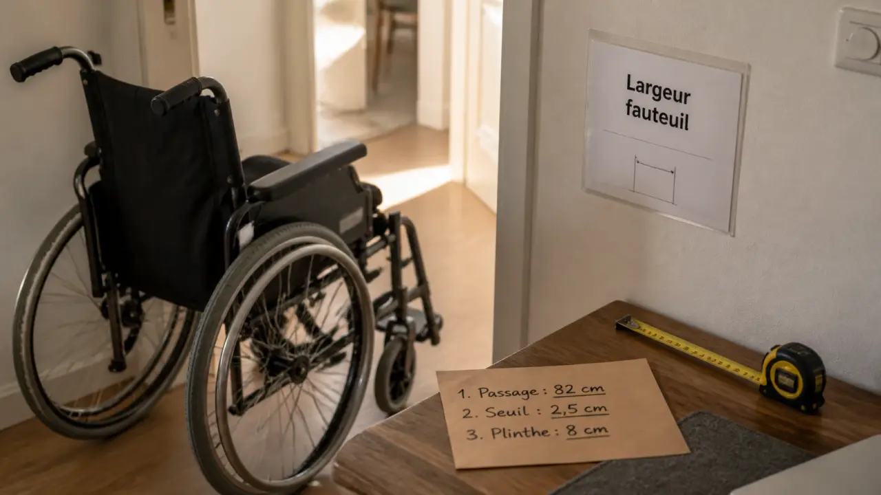 Mesurer la largeur fauteuil roulant avant d’acheter : mètre ruban et mesures