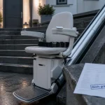 Monte escalier exterieur sur escalier droit, devis gratuit