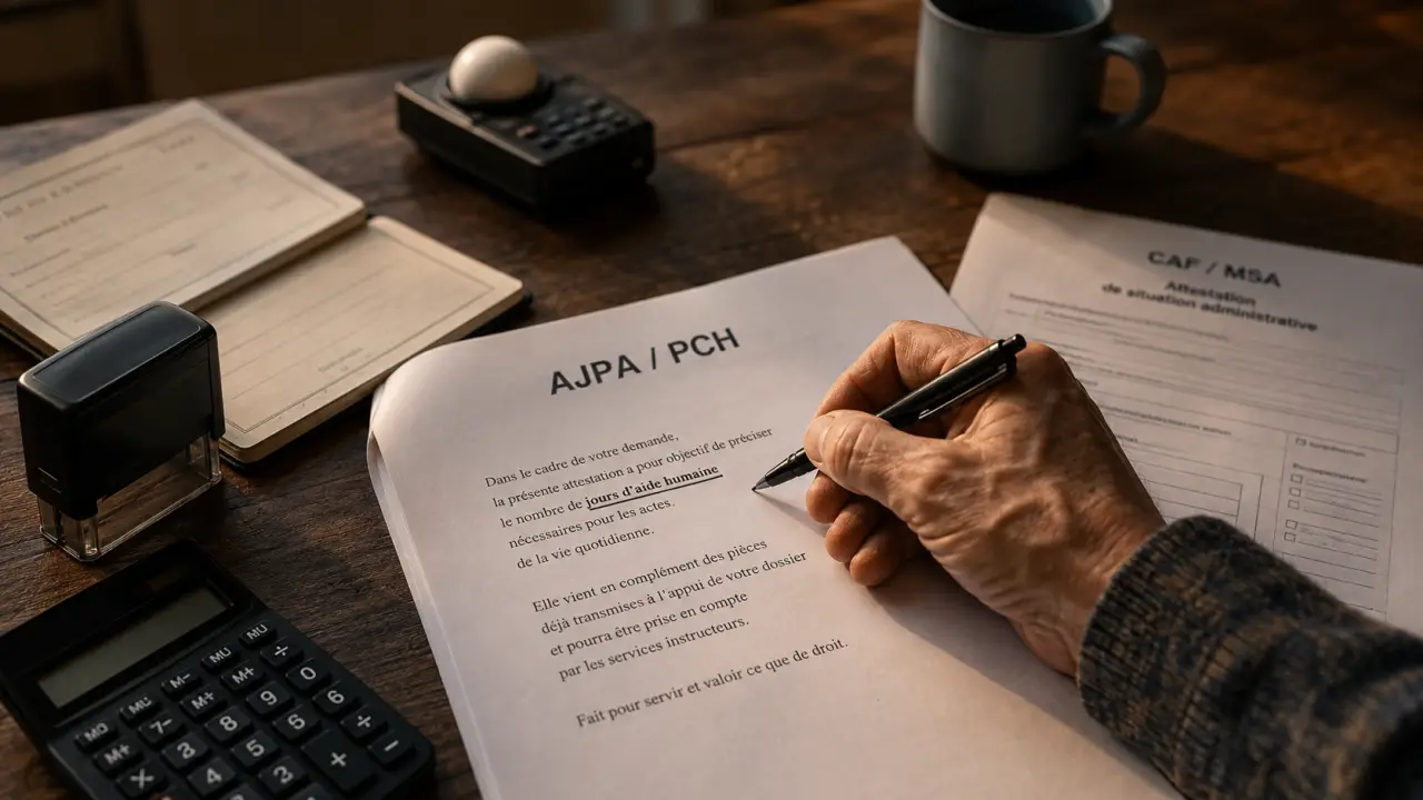 Allocation aidant familial : AJPA ou dédommagement PCH, aide humaine et jours CAF