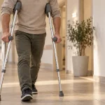 Comment marcher avec des béquilles : réglage, appui et sécurité, poignées à bonne hauteur