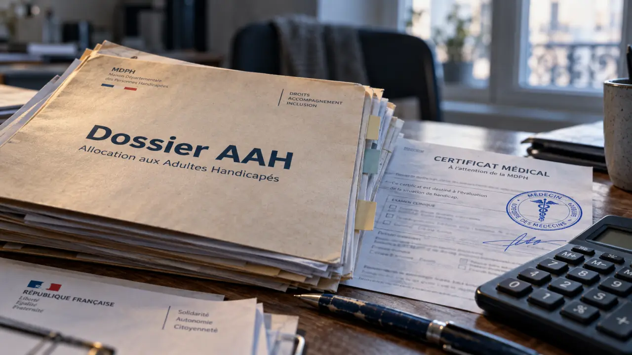 Conditions AAH : dossier MDPH, certificat médical et restriction d’emploi