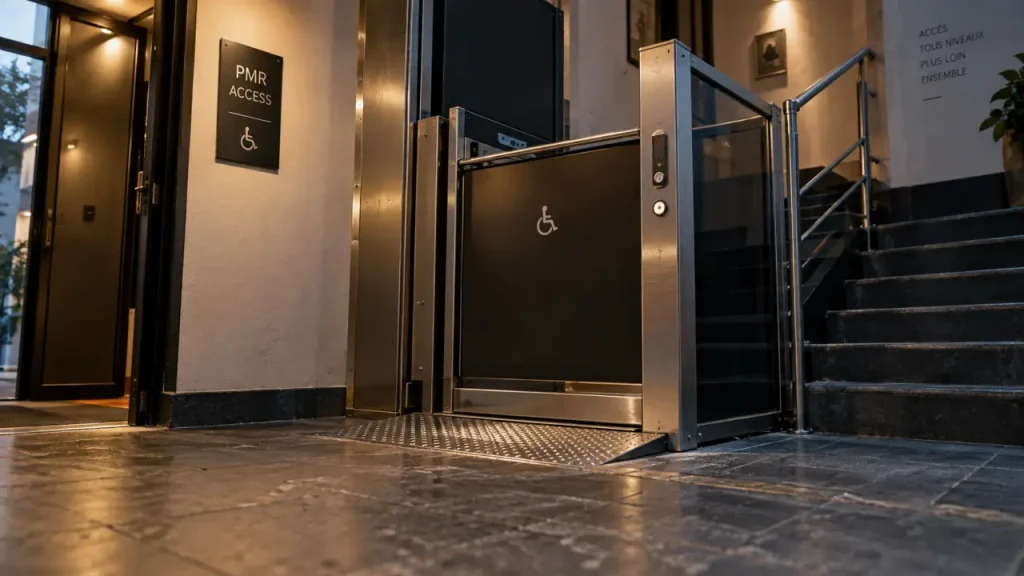 Élévateur PMR vertical ou oblique : quelle solution pour franchir chaque dénivelé ?