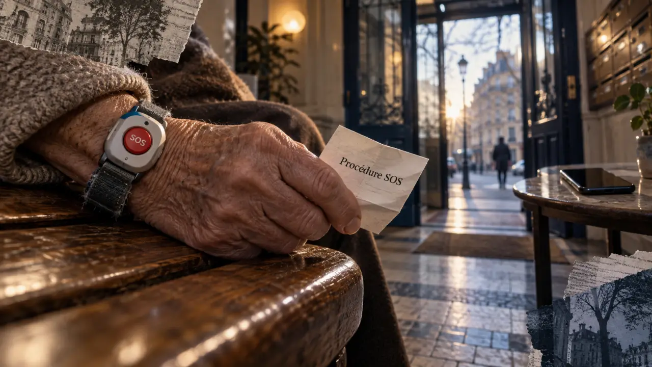 Montre téléassistance senior avec bouton SOS, sans smartphone