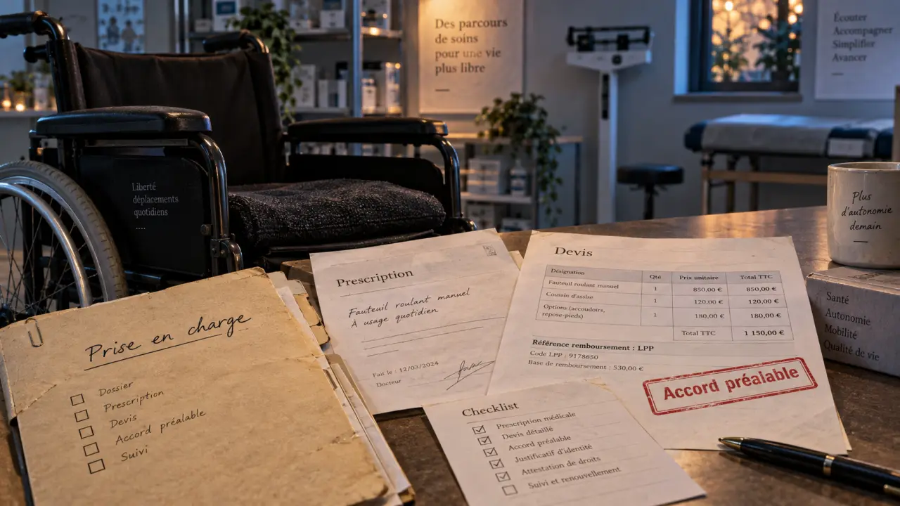 Remboursement fauteuil roulant : ordonnance pour prise en charge intégrale