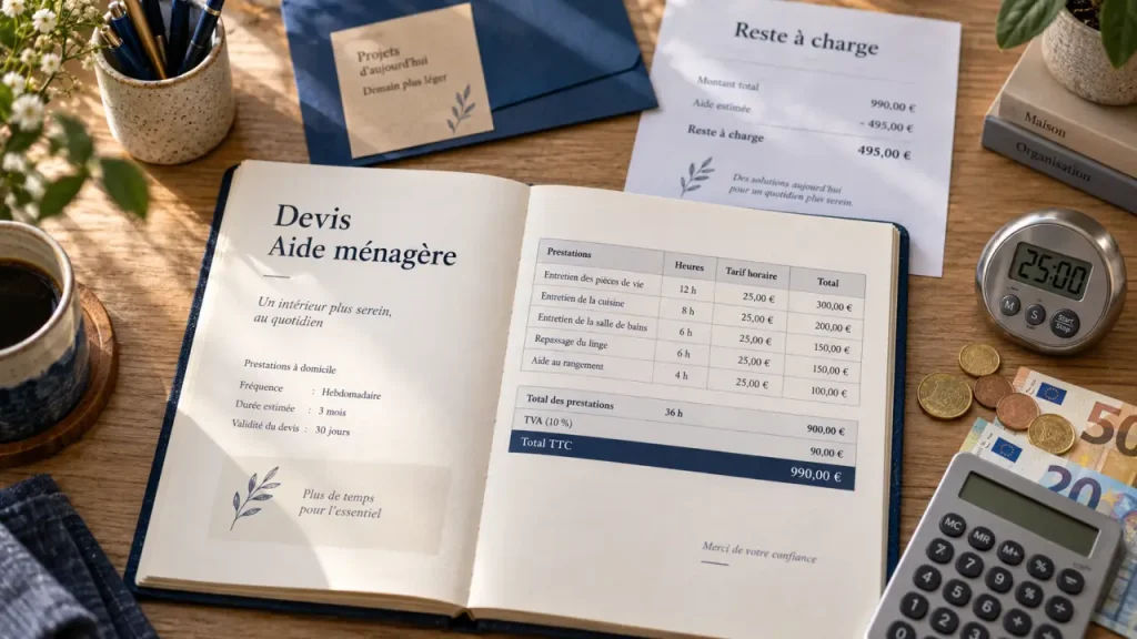 Tarif d’une aide ménagère à domicile : 15 à 38 € de l’heure, quel reste à charge après les aides ?