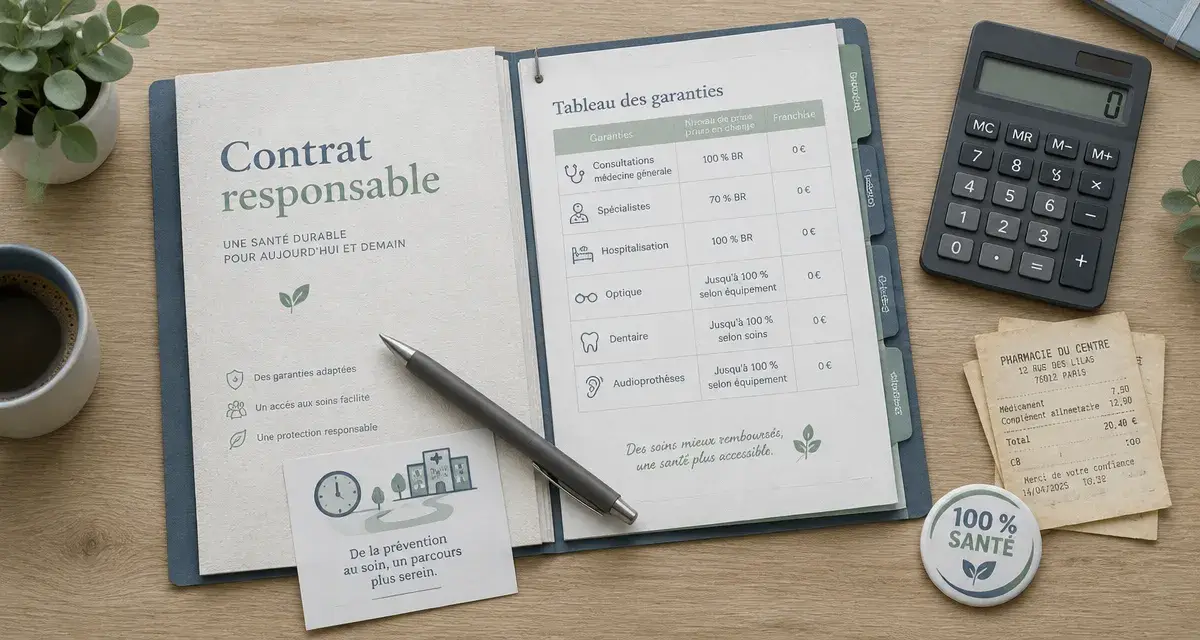 Complémentaire santé responsable : remboursements, plafonds et exclusions (contrat 100 % Santé)