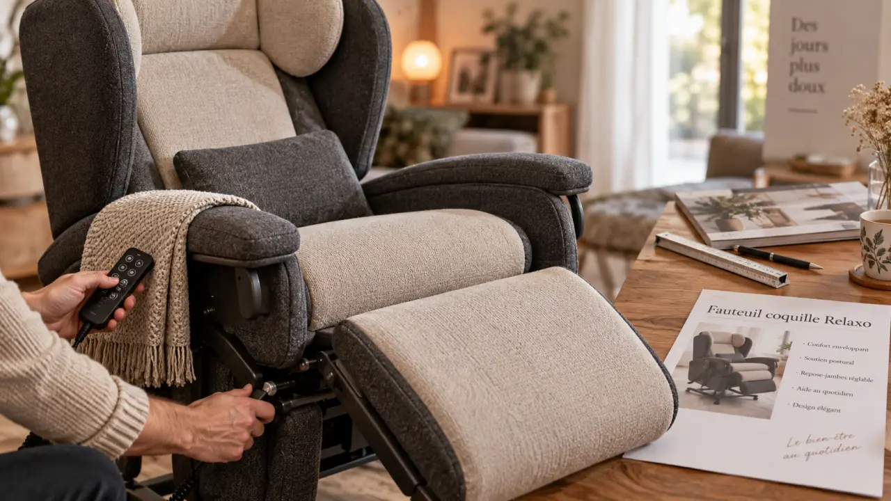 Fauteuil coquille relaxo thérapie avis : confort et maintien